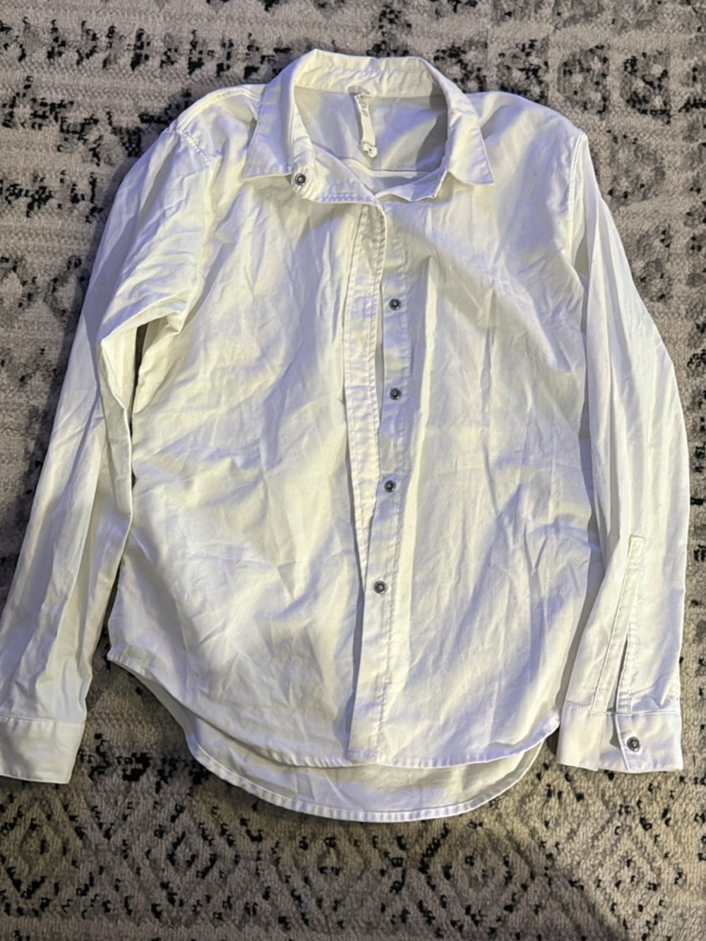 lululemon athletica White Button-Down Shirt